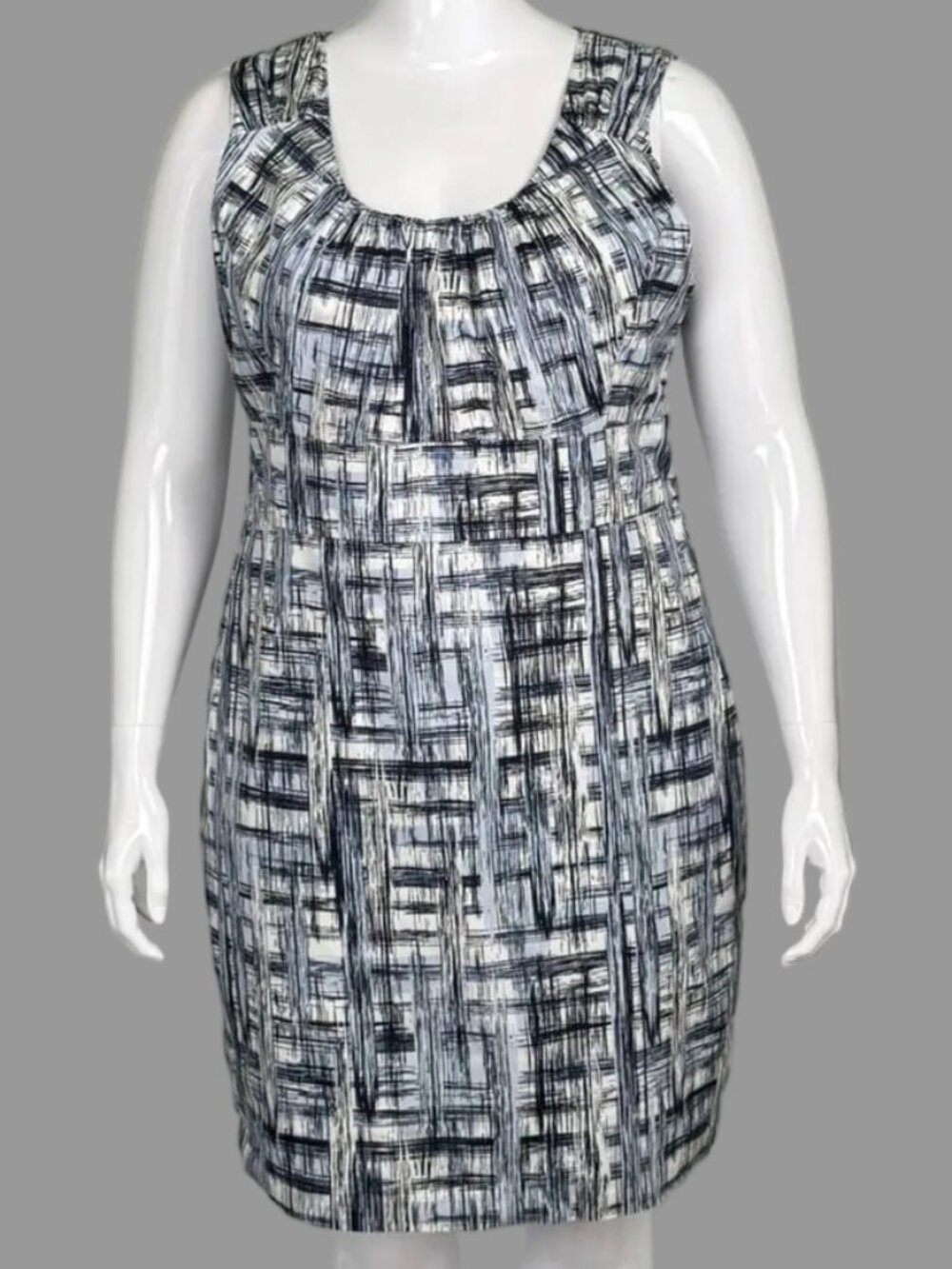 Pure by Alfred Sung Sleeveless Cotton Dress - Size 16